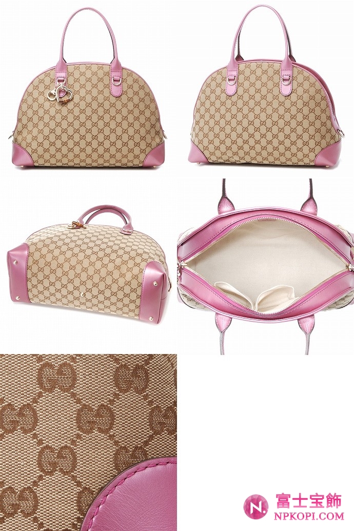 GUCCI/グッチ 2012年春夏新作HEART BITチャーム付きバンブーディテールハンドバッグ 269954 F4C2G 9799 